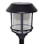 8-Lumen Solar Black Caged Pathway Light