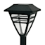 3-Lumen Solar Black Squared Pathway Light