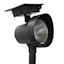 25-Lumen Solar Black Spotlight