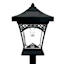3-Lumen Solar Black Squared Pathway Light