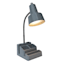 Grey Task Lamp with Organizer, 15"