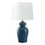 Honeybloom Blue Urn Lamp with Shade