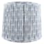 Grace Mitchell Pleated Blue & White Taper Medium Table Lamp Shade, 14x14x10