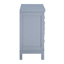 Sadie 2-Drawer Geometric Cabinet, Gray