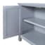Sadie 2-Drawer Geometric Cabinet, Grey