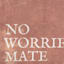 No Worries Mate Canvas Wall Art, 6"