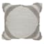 Grey Fringe Outdoor Throw Pillow, 18"