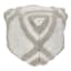 Grey Fringe Pouf, 18"