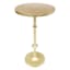 Calvin Gold Metal Accent Table, 22"