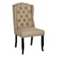 Aahmad Winged Dining Chair, Beige