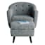 Rockwell Accent Chair & Ottoman Set, Salt & Pepper