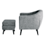 Rockwell Accent Chair & Ottoman Set, Salt & Pepper