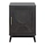 Ezra Dark Brown Cabinet with Gold Handle