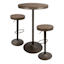 Dakota 3-Piece Antique Dining Table Set, Bronze