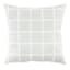 Khalini Grey Check Throw Pillow, 18"