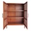 Honeybloom Wooden & Rattan Door Cabinet