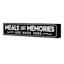 Meals & Memories Block Sign, 16x3