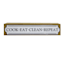 Cook Eat Clean Repeat Sign, 12x2