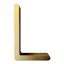 4" Gold Monogram Letter, L