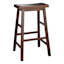 Providence Dark Walnut Backless Saddle Barstool, 29" Kd