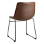 Crosby St Drake Espresso Brown Faux Leather Dining Chair, Kd