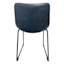 Drake Faux Leather Dining Chair, Navy Blue