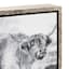 Ty Pennington Cow Print Framed Canvas, 5x7