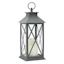 Blue Grey LED Lantern, 12"