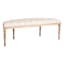 Lourdes Tufted Curved Bench, Neutral