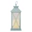 Light Blue LED Lantern, 12"