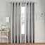 Gazebo Grey Botanical Jacquard Light Filtering Grommet Curtain Panel, 84"