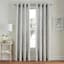 Grey Medallion Jacquard Light Filtering Grommet Curtain Panel, 84"