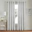 Providence Kaitlyn White Medallion Jacquard Light Filtering Grommet Curtain Panel, 84"