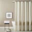 Found & Fable Easton Natural Pleated Shower Curtain, 72"