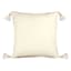 Ty Pennington Yellow Textured Woven Tassel Throw Pillow, 20"
