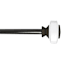 Tyson 3/4" Clear & Bronze Square Curtain Rod, 84-120"