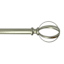 Princeton 3/4" Nickel Cage Curtain Rod, 28-48"