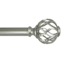 Winslow 1" Nickel Cage Curtain Rod, 72-120"