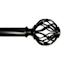Winslow 1" Bronze Cage Curtain Rod, 18-36"