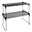 Black Metal Stackable Storage Organizer Rack