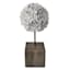Tracey Boyd White Flower Ball Figurine, 13.8"