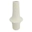 Found & Fable White Hammered Vase, 10"