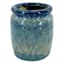 Ty Pennington Blue Reactive Glaze Ceramic Vase, 5"
