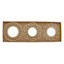 3-Piece Gold Wall Mirror Set, 10"