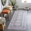 (B785) Colin Blue Medallion Washable Runner, 2x7