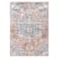(B811) Amore Rust & Blue Medallion Area Rug, 8x10