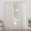 Bayside Natural Rod Pocket Curtain Panel, 84"