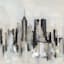 Embellished Cityscape Canvas Wall Art, 24x35