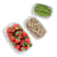 3-Piece Rectangle Plastic Food Storage Set with Vent Lid
