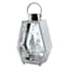 Silver Snow Scene Lantern, Small